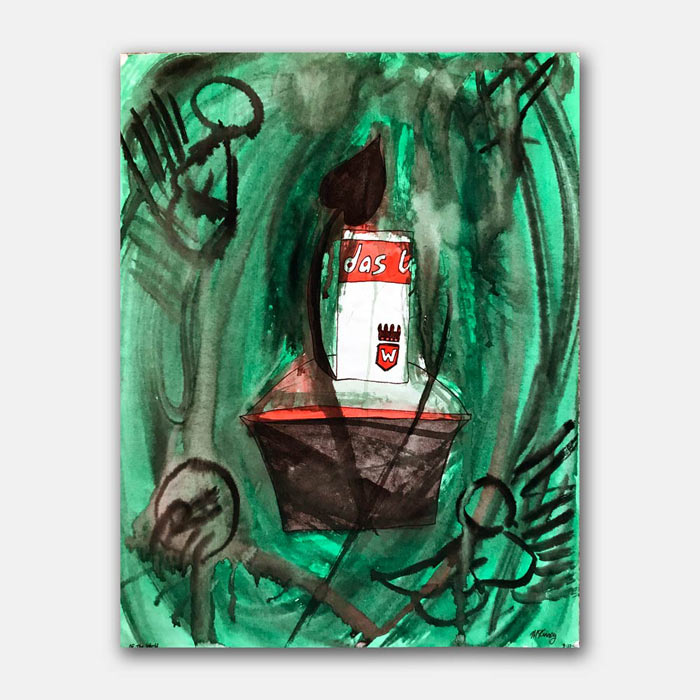 original watercolor painting by artist Mark McKinney