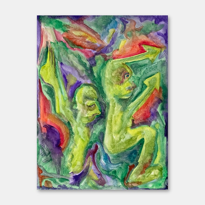 watercolor painting by artist Mark McKinney