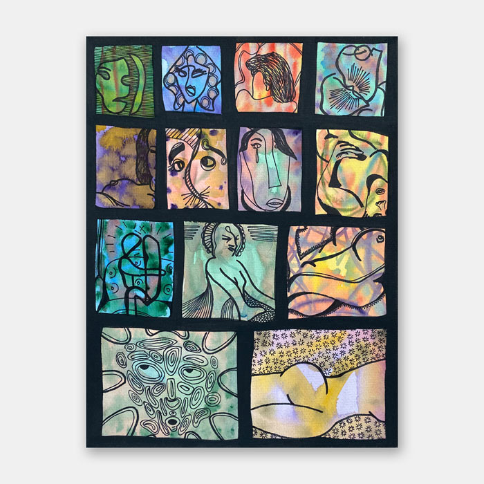 original watercolor painting by artist Mark McKinney