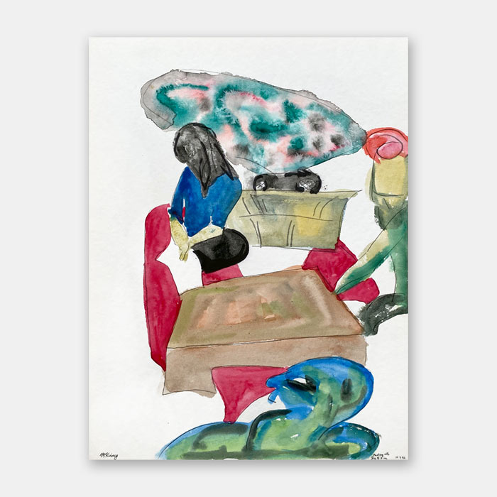 watercolor painting by Mark McKinney