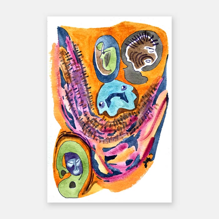 watercolor painting by artist Mark McKinney