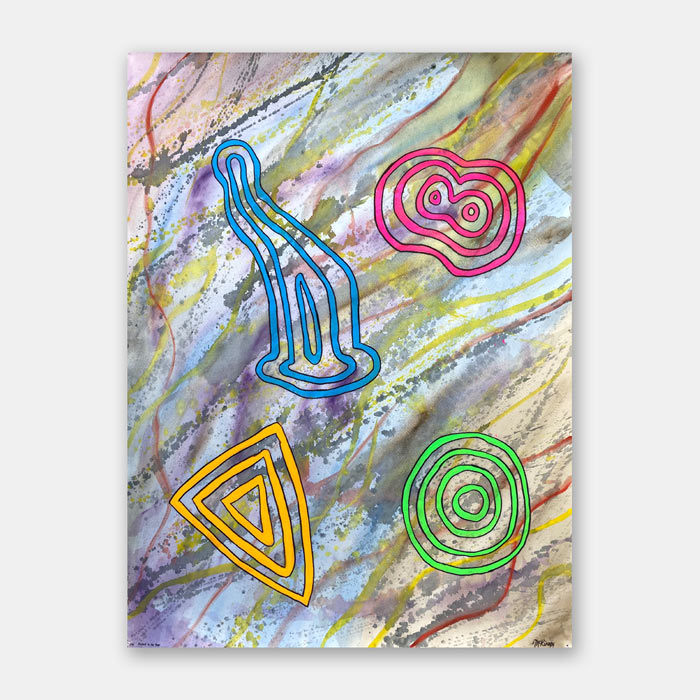 watercolor painting on paper by Mark McKinney