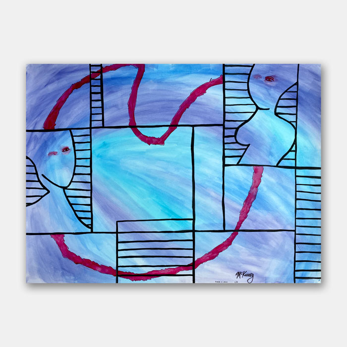 original watercolor painting by artist Mark McKinney