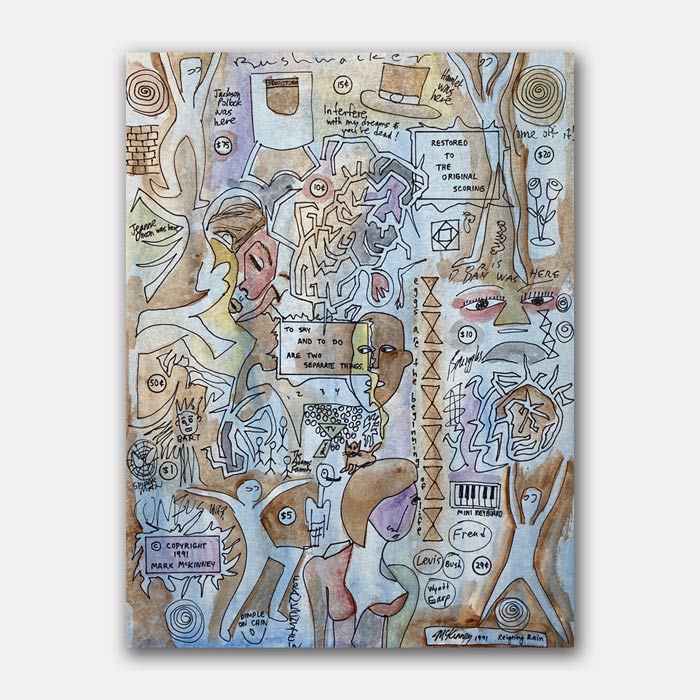 original watercolor painting by artist Mark McKinney