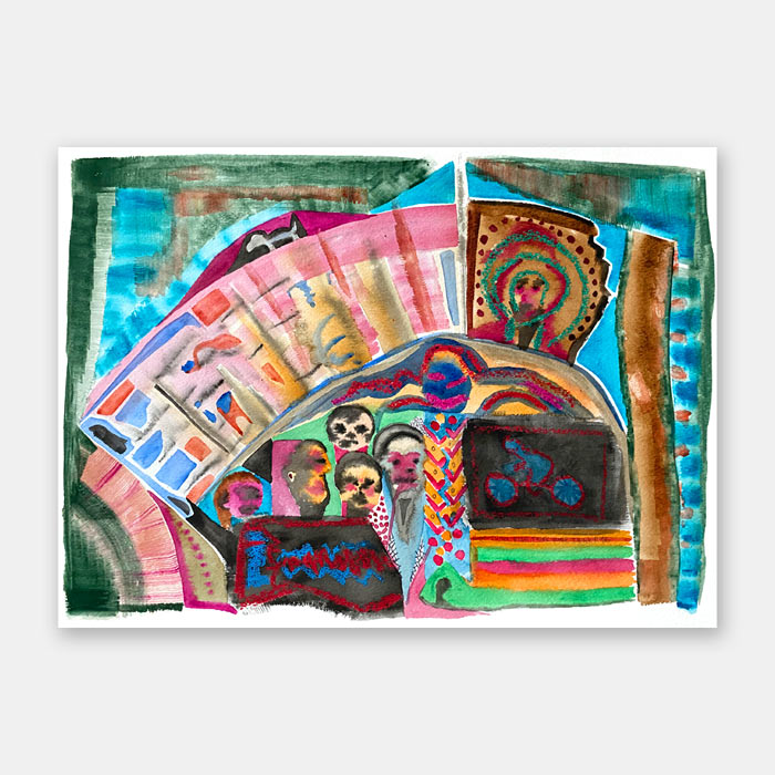 watercolor painting by artist Mark McKinney