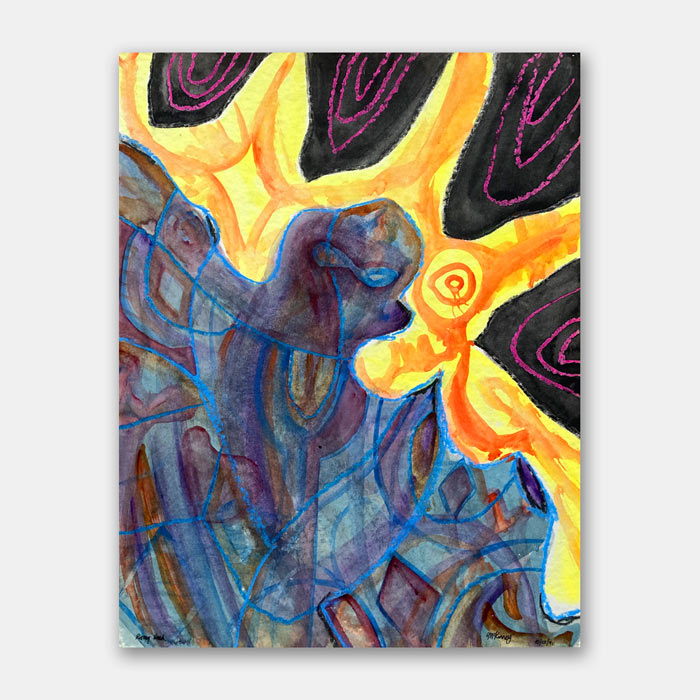 watercolor painting by Mark McKinney