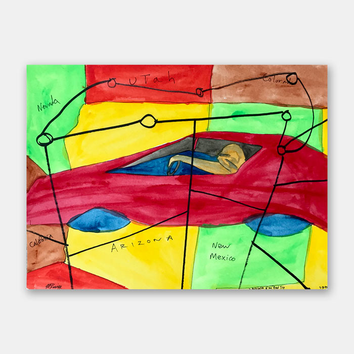 watercolor painting by artist Mark McKinney