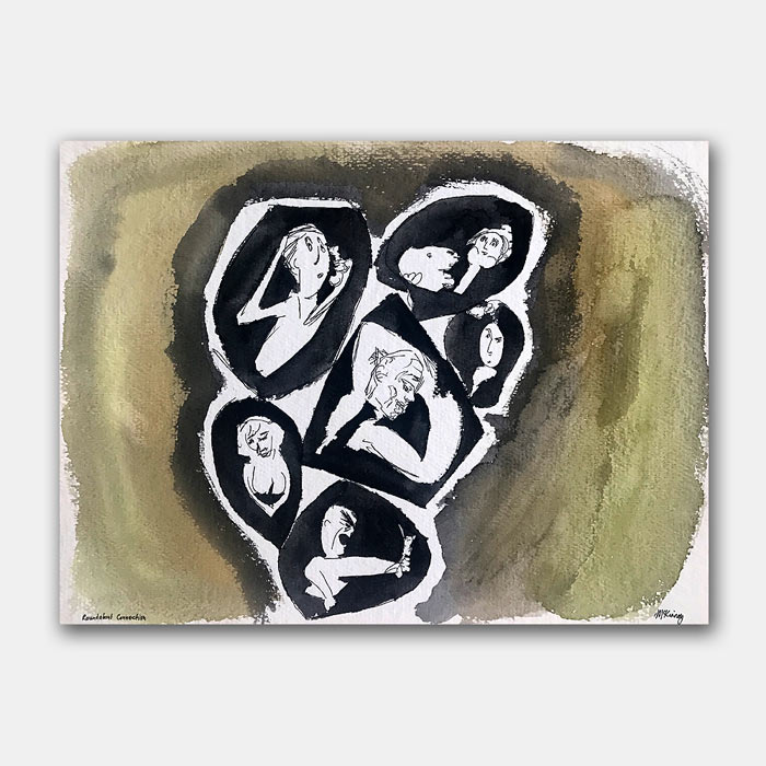 watercolor painting by artist Mark McKinney