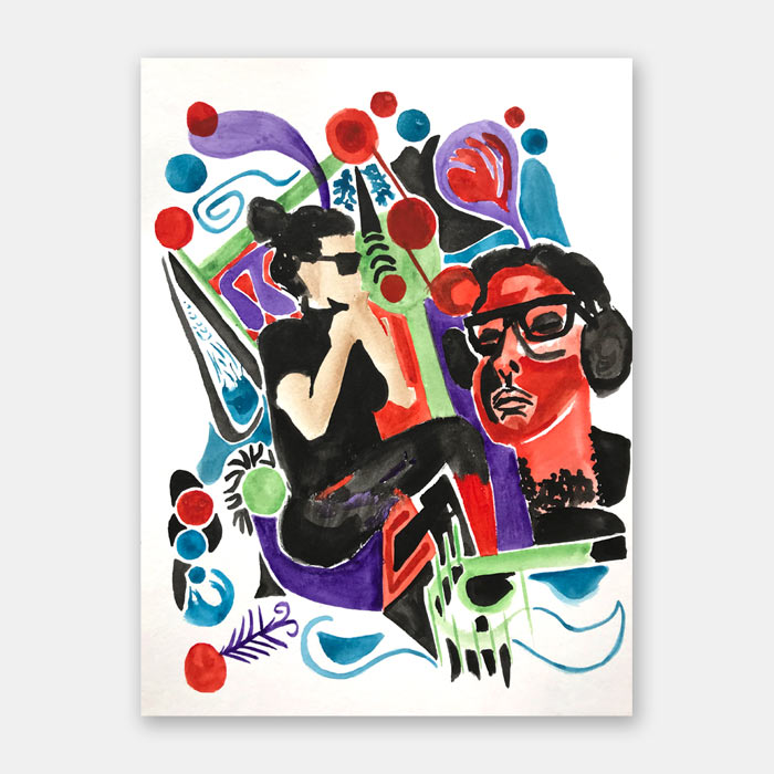 original watercolor painting by artist Mark McKinney