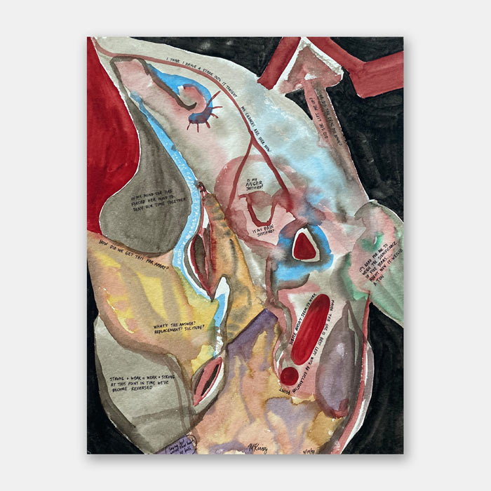 original watercolor painting by artist Mark McKinney