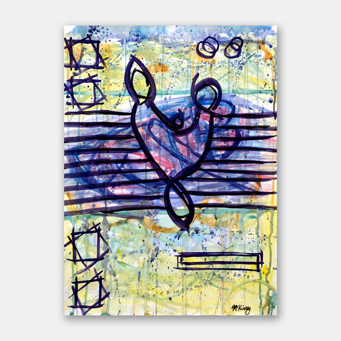 original watercolor painting by artist Mark McKinney