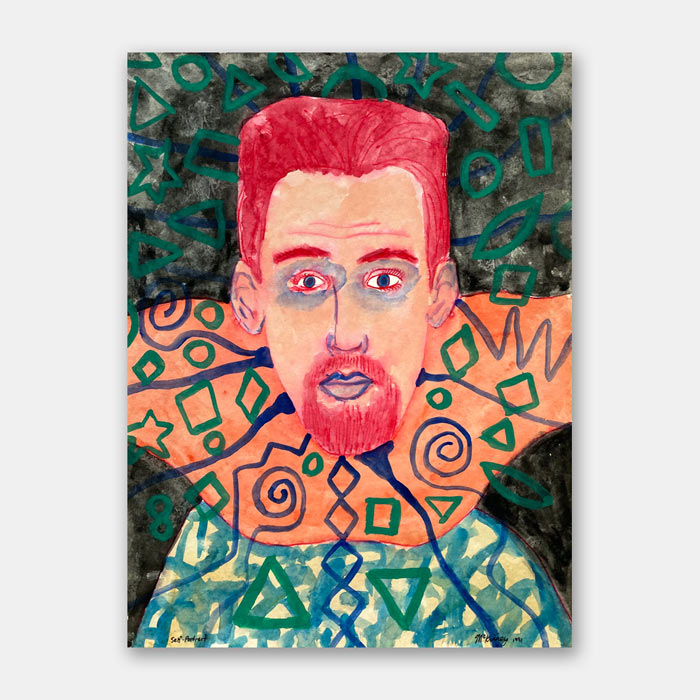 watercolor on paper painting by Mark McKinney