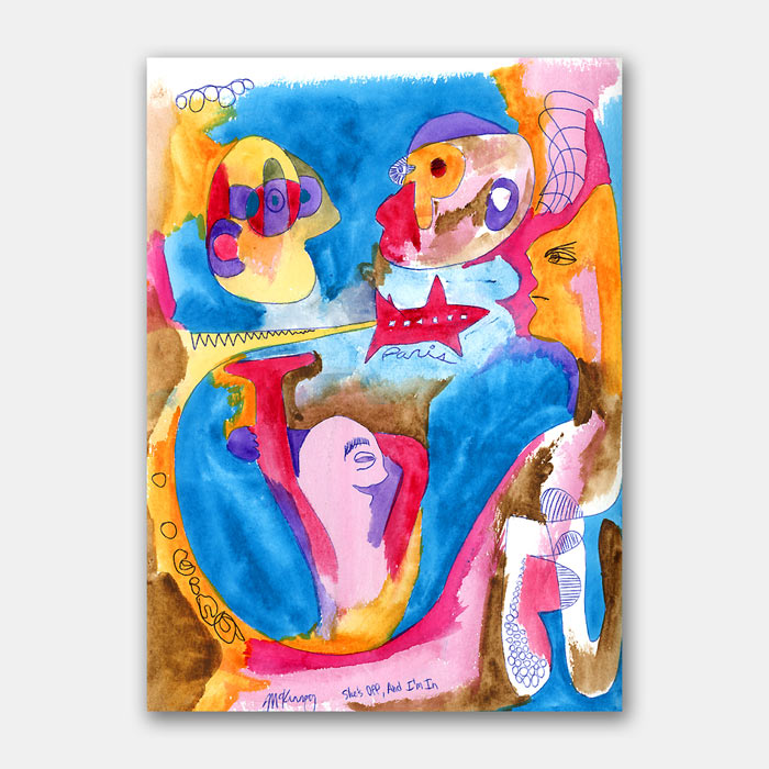 original watercolor painting by artist Mark McKinney