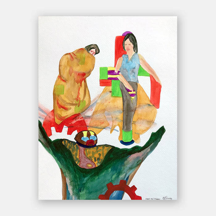 original watercolor painting by artist Mark McKinney