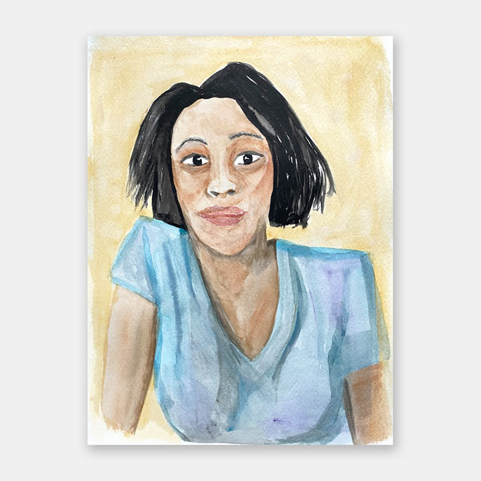 watercolor painting on paper by Mark McKinney