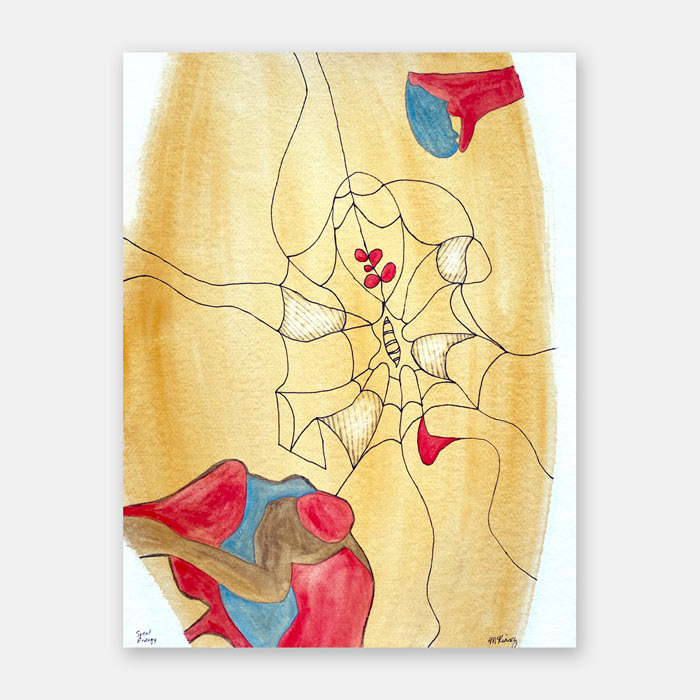 original watercolor painting by artist Mark McKinney