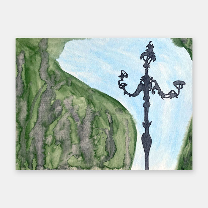 original watercolor painting by artist Mark McKinney