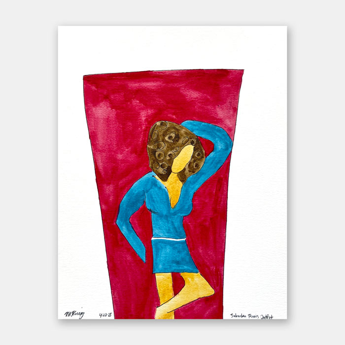 watercolor painting by Mark McKinney