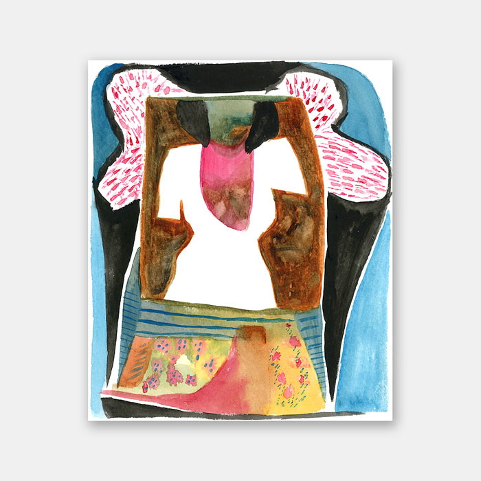 watercolor on paper painting by Mark McKinney