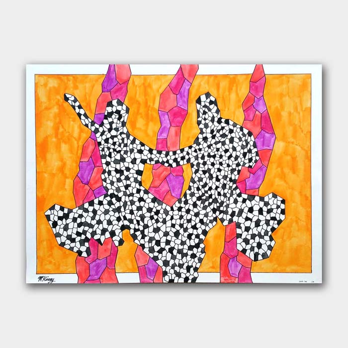 original watercolor painting by artist Mark McKinney