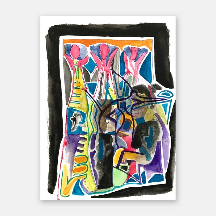 original watercolor painting by artist Mark McKinney