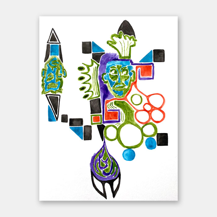 watercolor painting by artist Mark McKinney