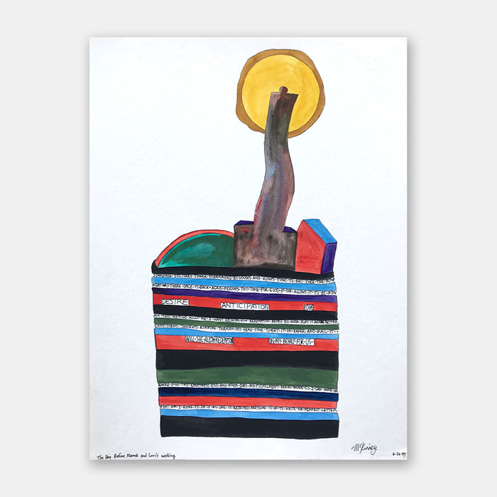 original watercolor painting by artist Mark McKinney