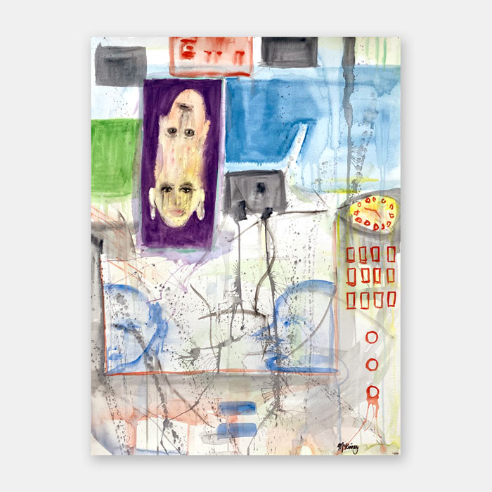 original watercolor painting by artist Mark McKinney