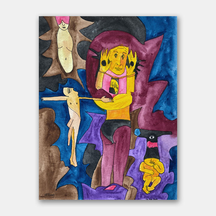 original watercolor painting by artist Mark McKinney