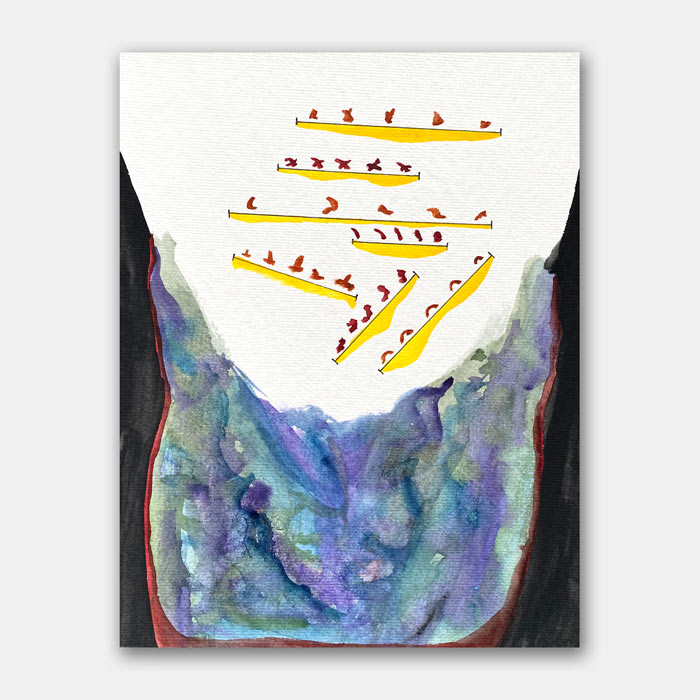 watercolor painting by Mark McKinney