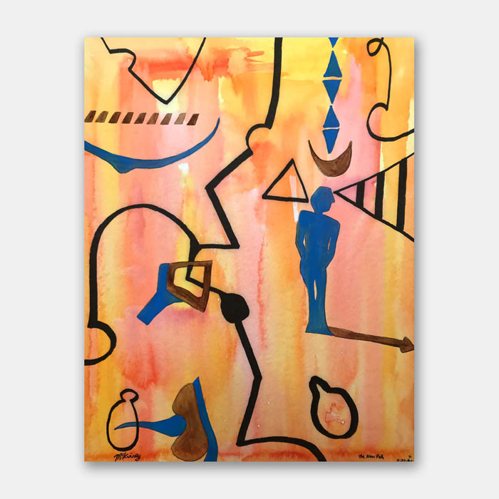 original watercolor painting by artist Mark McKinney