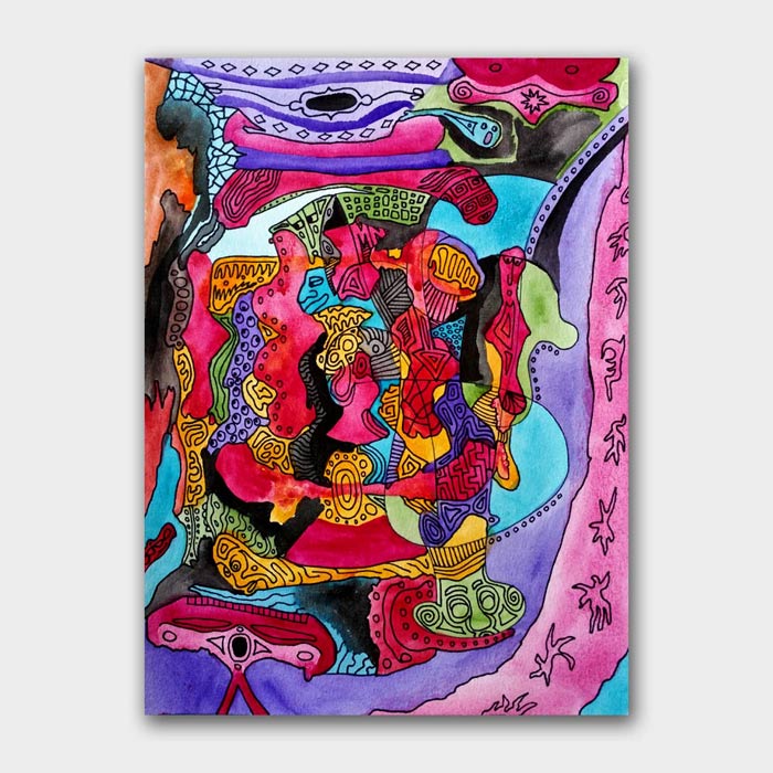 original watercolor painting by artist Mark McKinney