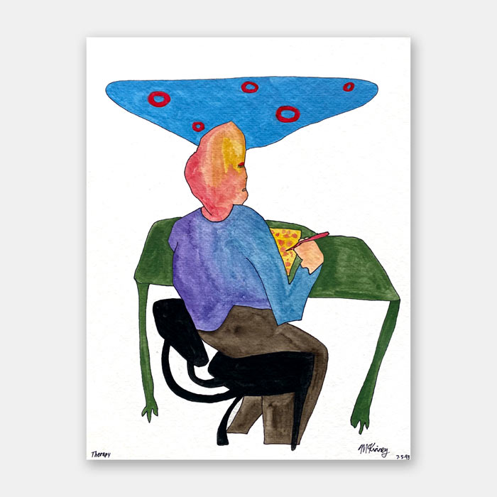 watercolor painting by Mark McKinney