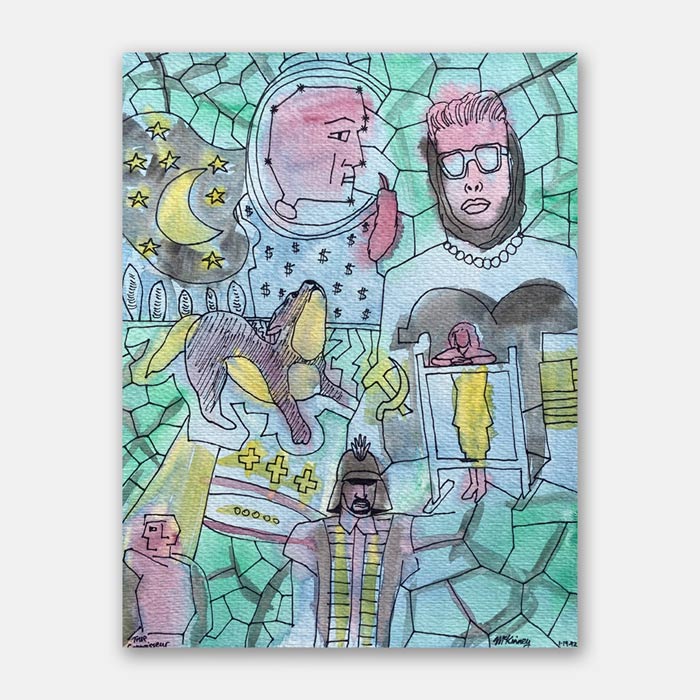 watercolor painting by artist Mark McKinney