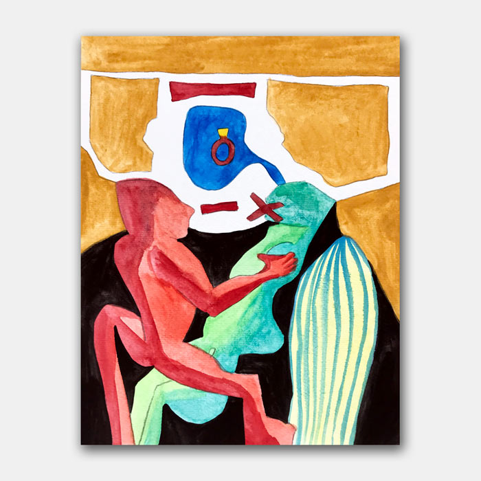 watercolor painting by artist Mark McKinney