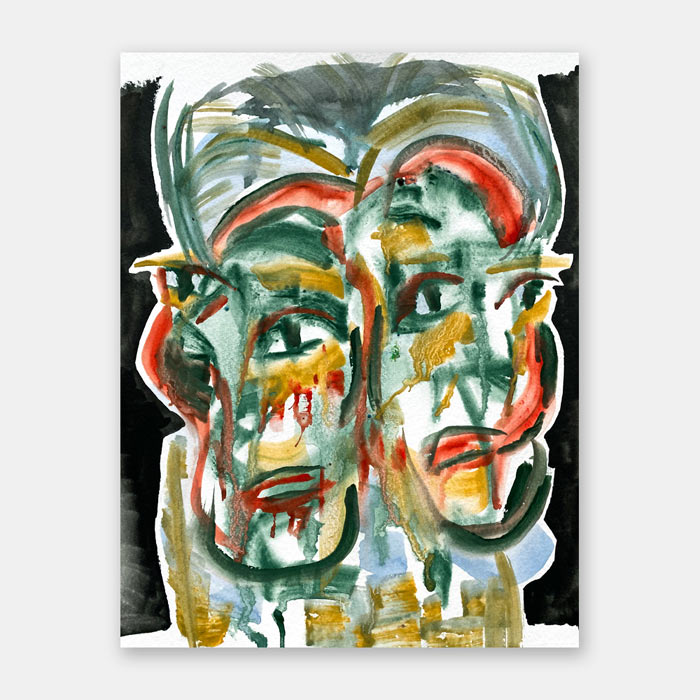 watercolor on paper painting by Mark McKinney