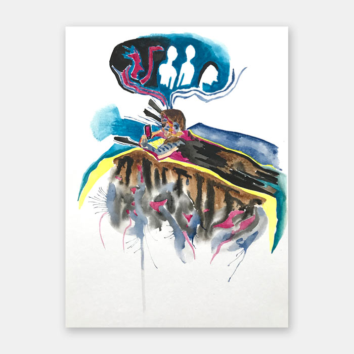 original watercolor painting by artist Mark McKinney