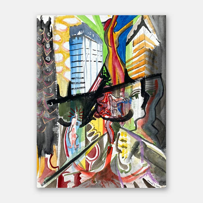 original watercolor painting by artist Mark McKinney