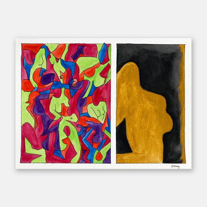 watercolor painting by Mark McKinney