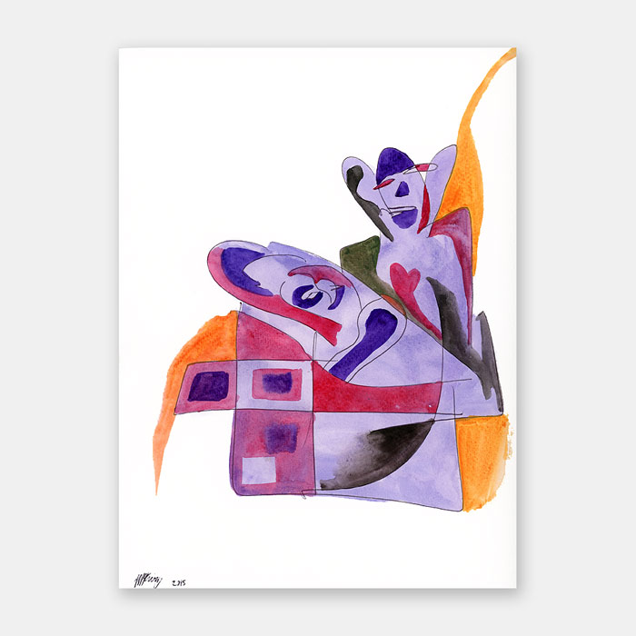 watercolor painting by artist Mark McKinney