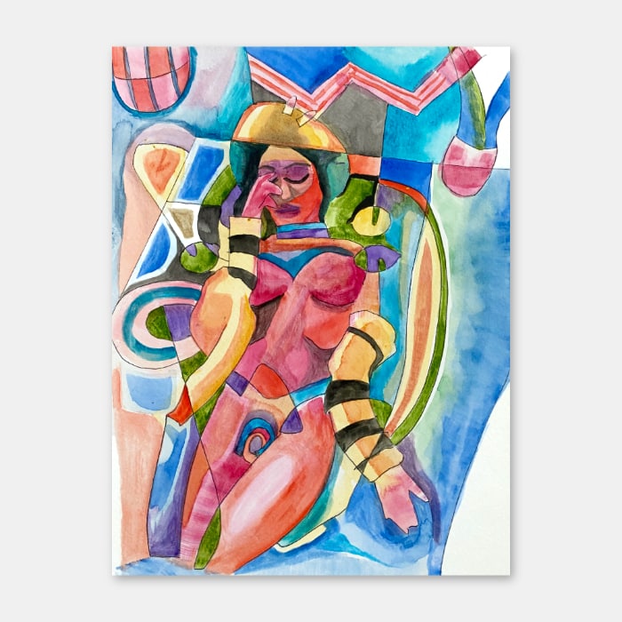 original watercolor painting by artist Mark McKinney