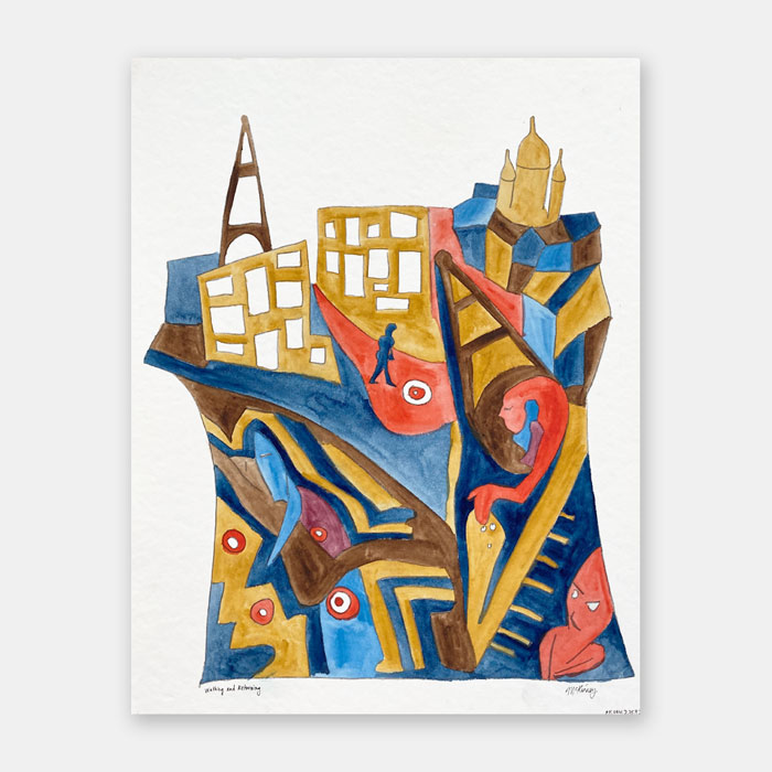 watercolor painting by artist Mark McKinney