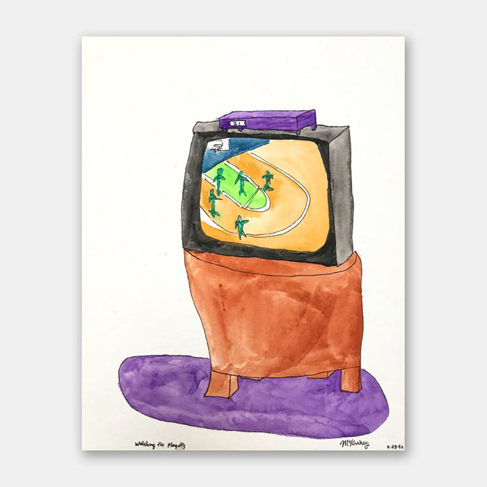 watercolor painting by artist Mark McKinney