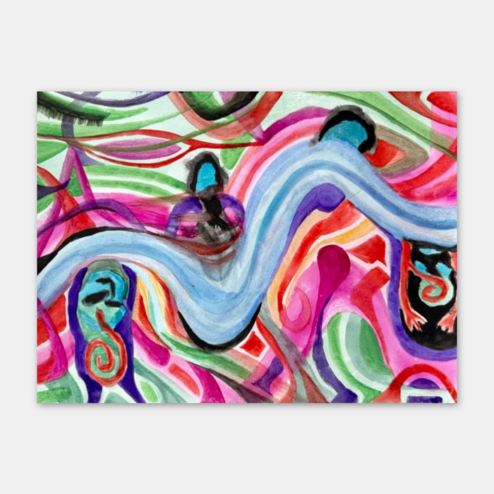 original watercolor painting by artist Mark McKinney