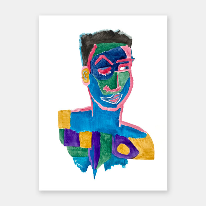 watercolor painting on paper by Mark McKinney