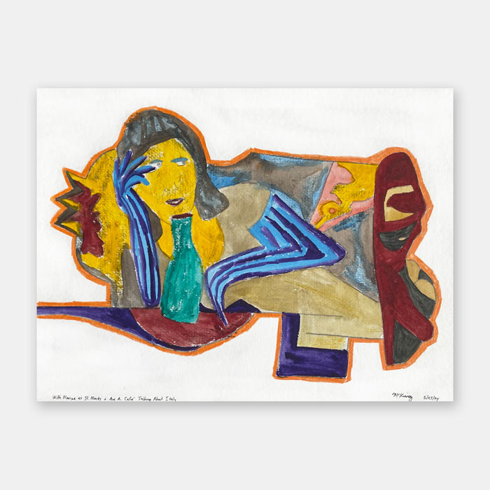 original watercolor painting by artist Mark McKinney